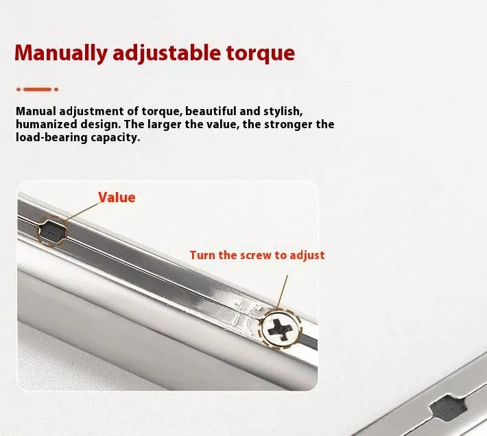 Cold rolled steel tatami cabinet support rod with spring mechanism for flap-up doors.