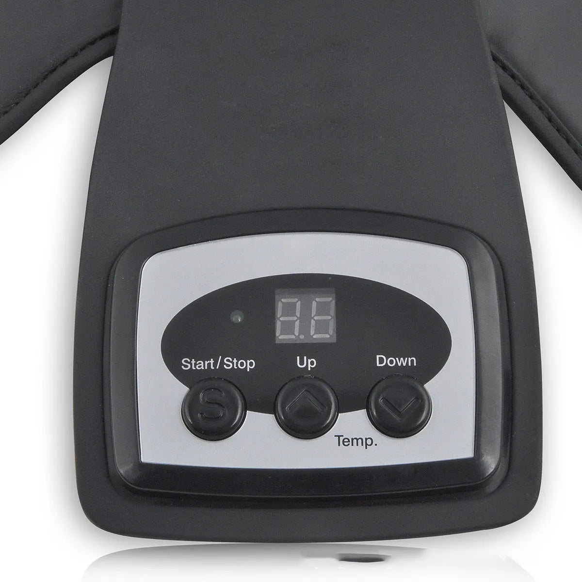 Portable infrared knee and shoulder massager with adjustable temperature control and therapeutic pads