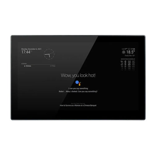 13.3-inch integrated computer voice assistant touch display screen with ABS housing.