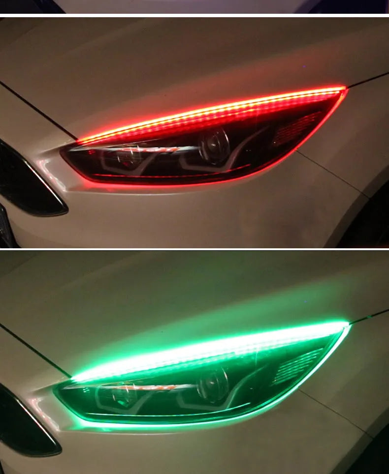 30cm 45cm 60cm RGB LED daytime running light with remote control for GM cars