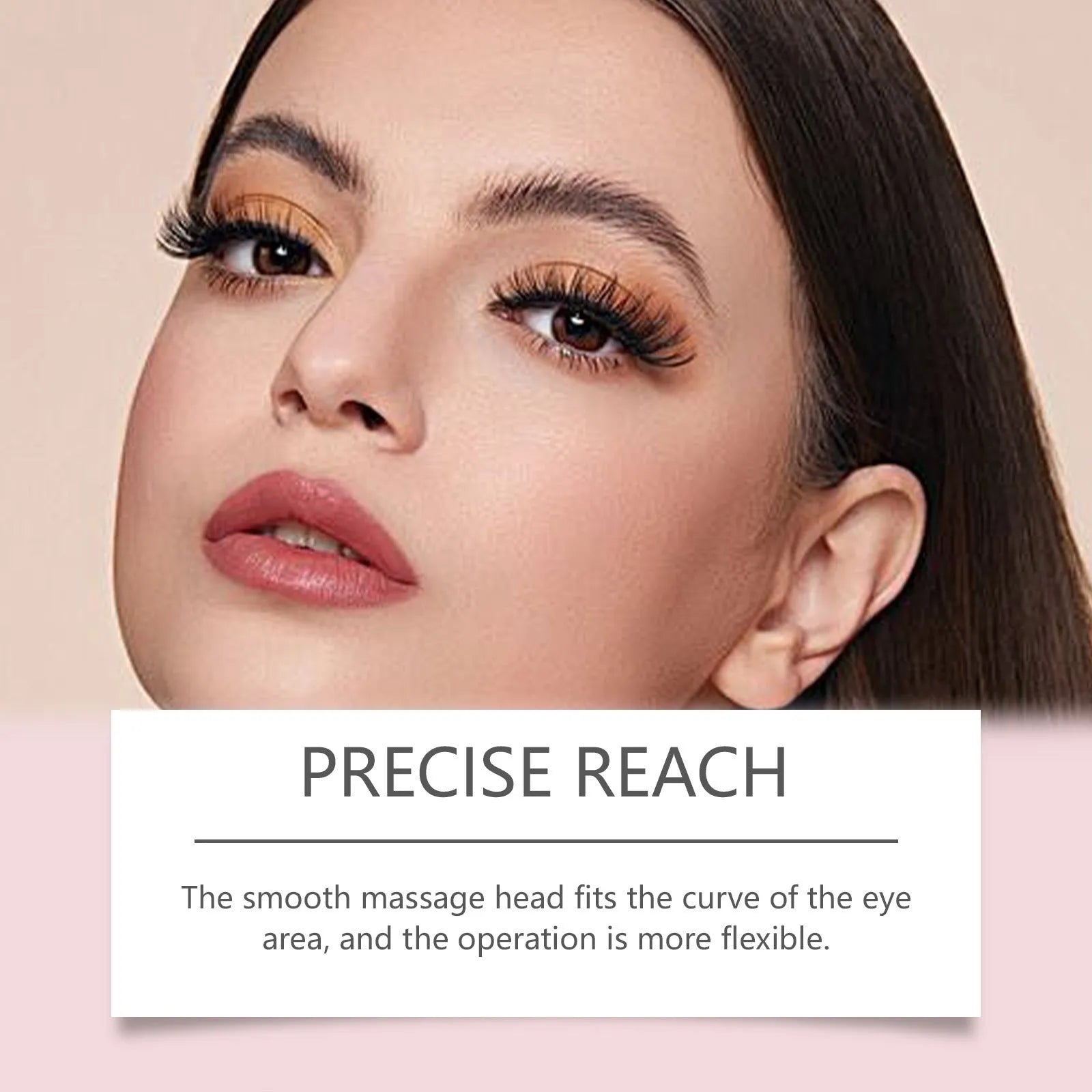 Electric firming eye cream device with massage head, 50g, 7.7cm by 11cm.