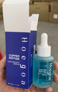Copper peptide hair growth serum 30ml bottle with castor oil, avocado oil and coconut oil, 3.7x3.7x9.1cm