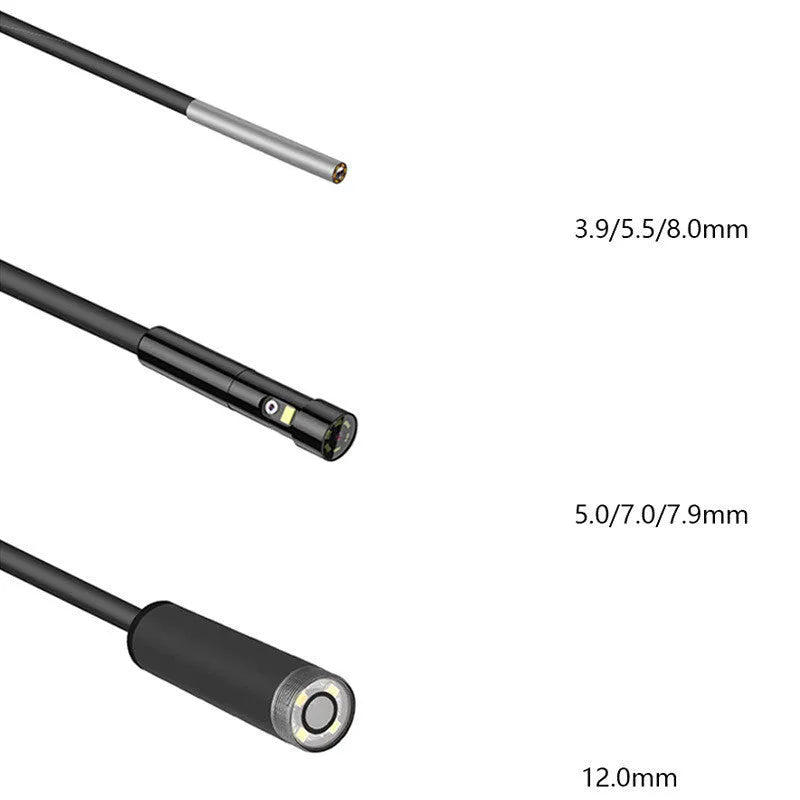 Portable handheld industrial endoscope with 4.5-inch screen and flexible inspection probe