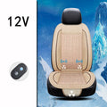 Car ventilation seat cushion measuring 60cm square in black, beige, or coffee colour with power cord