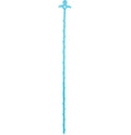 Kitchen pipe dredging hook 51cm PP material bendable sink drain cleaner blue smiley face