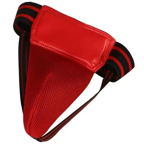 Fighting boxing training crotch protector black hard plastic shell liner elastic band