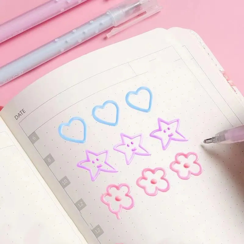 Macaroon colour dispensing pen with cap-pulling design for quick-drying applications