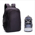 Black Oxford cloth waterproof backpack for DJI drone and camera equipment with internal compartments.