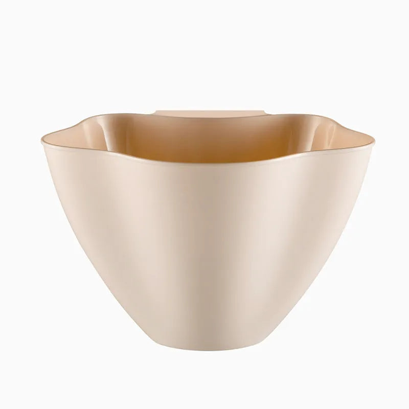 Nordic style slim kitchen bin for cabinets in blue, grey, or pink, dimensions 21x16x14 cm.
