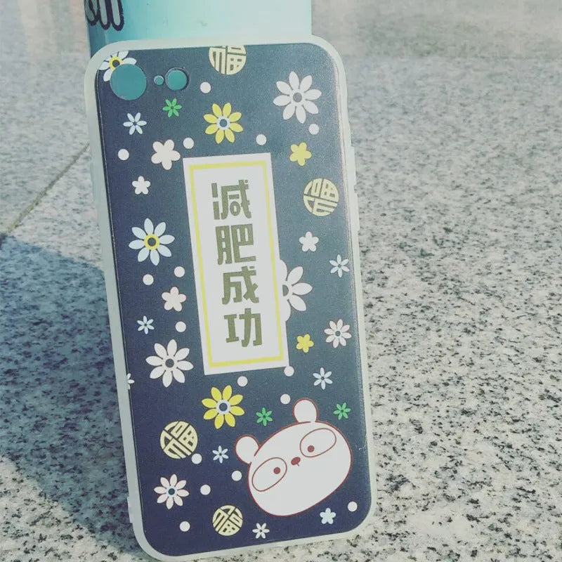 Transparent custom TPU phone case showing clear back cover on smartphone