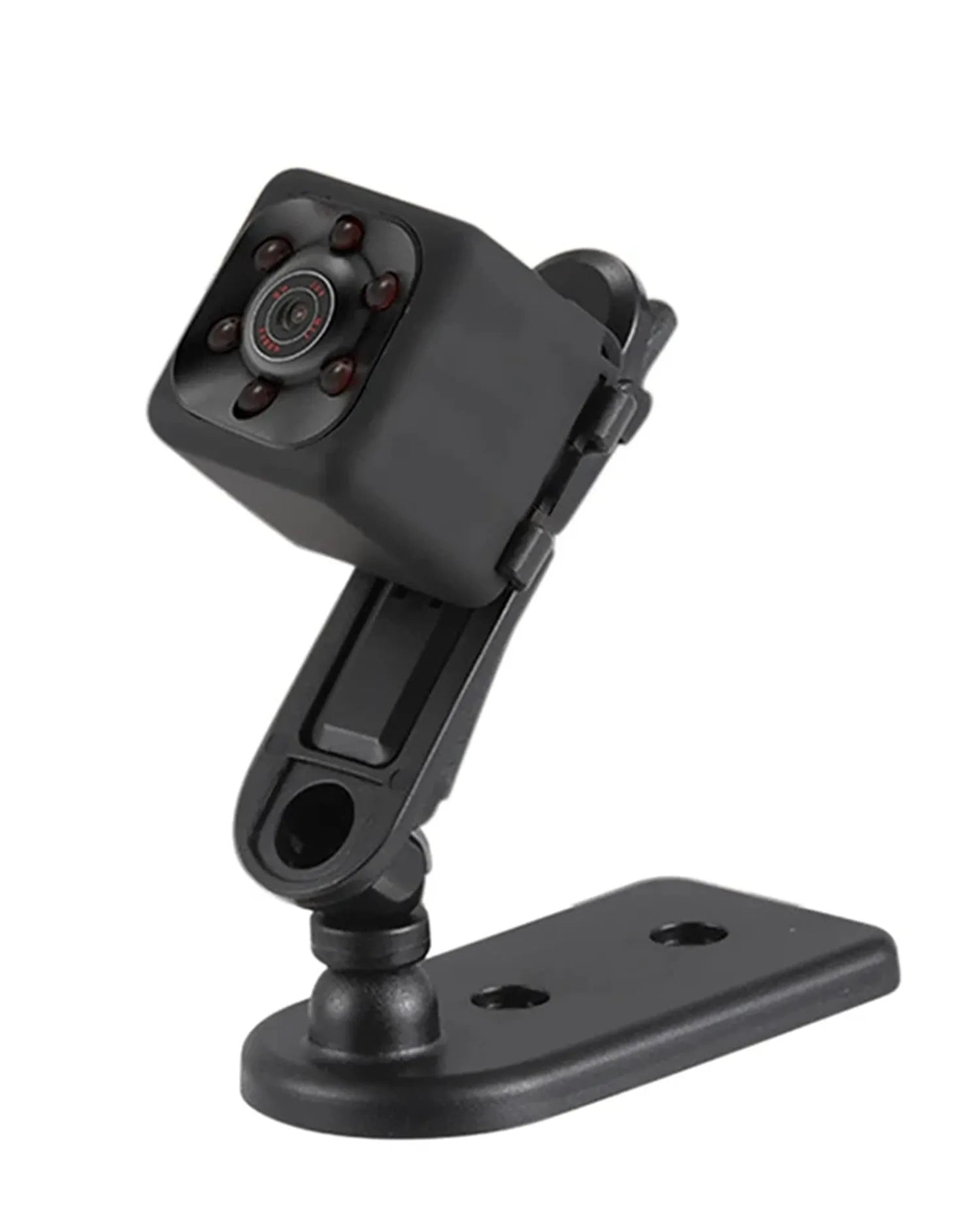 Black mini USB dash camera with infrared night vision and 1080P recording capability