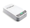 Compact UV disinfection box for sanitising mobile phones and small personal items.