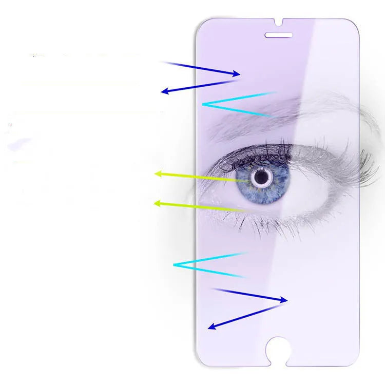 Werno full-screen violet light tempered glass screen protector for Vivo smartphones.
