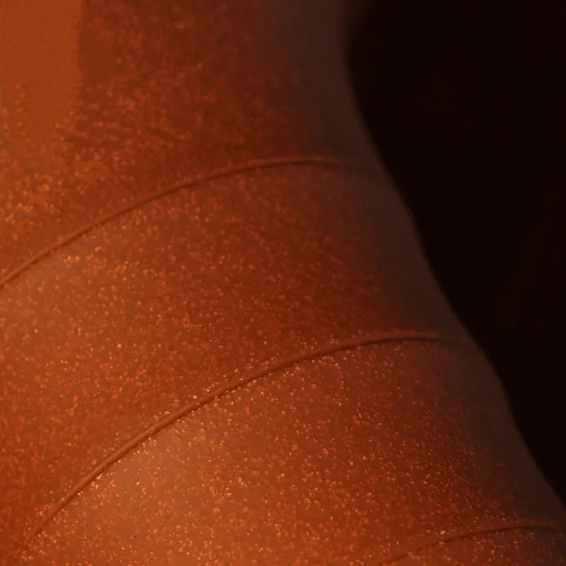 Handmade descending slope mud purple sand ceramic orchid pot for indoor greenery