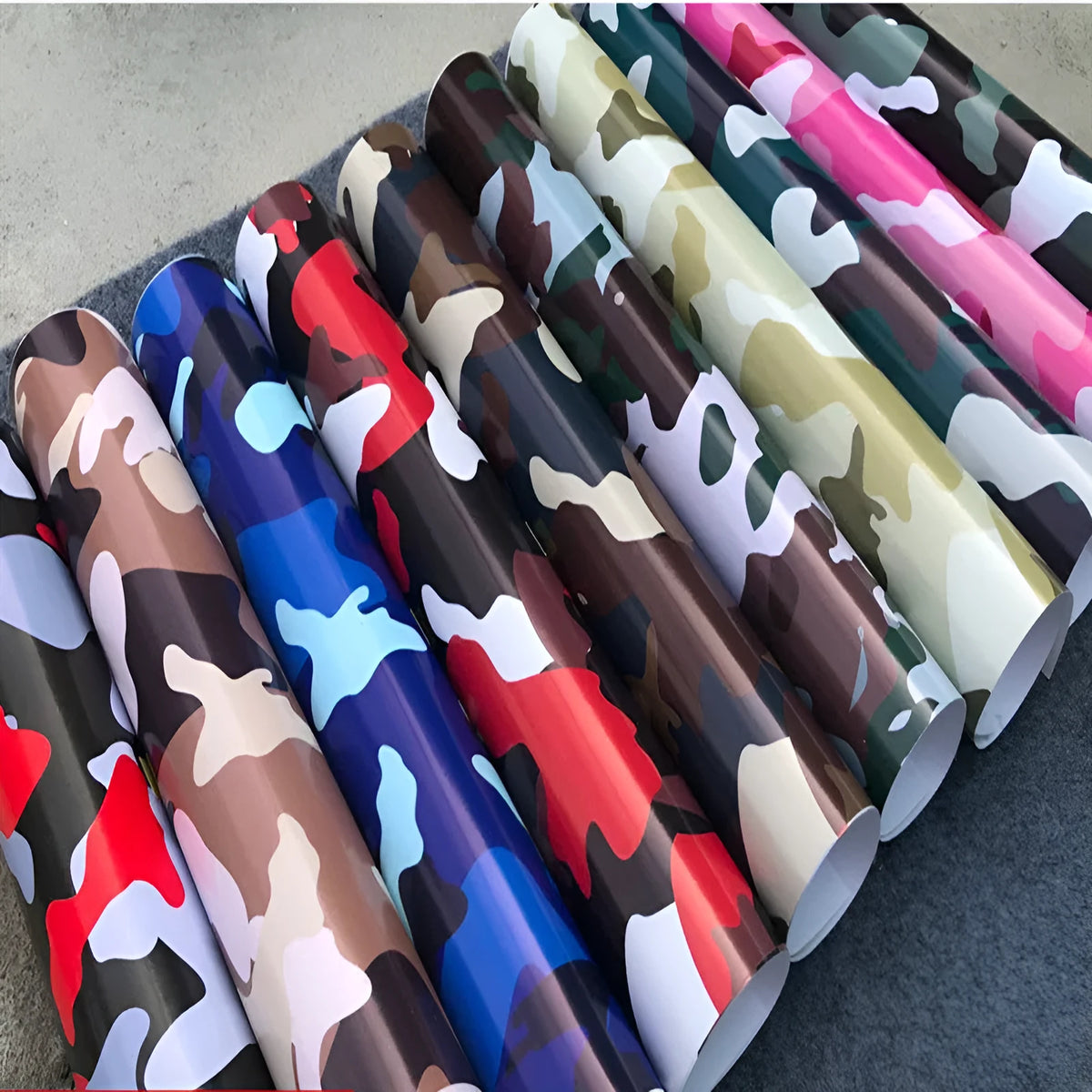 Camouflage car body film self-adhesive sheet 30cm x 1.2m in camouflage pattern