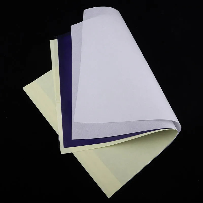 A4 tattoo transfer paper with transfer paste gel for hand drawing and machine conversion designs