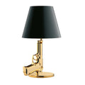 Modern creative Nordic desk lamp with resin base, plated gold finish, 235x425mm