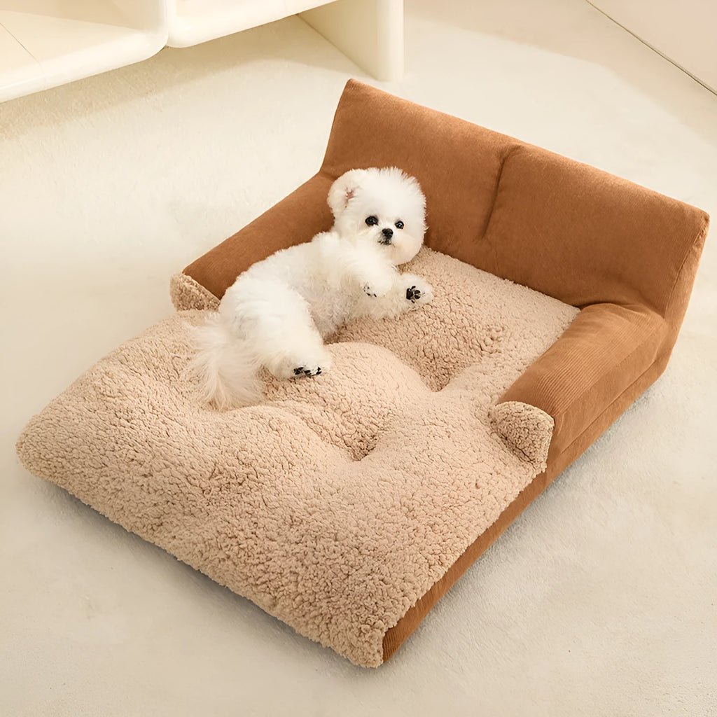 Four-season indoor dog kennel with warm cushion in three sizes for small to medium pets