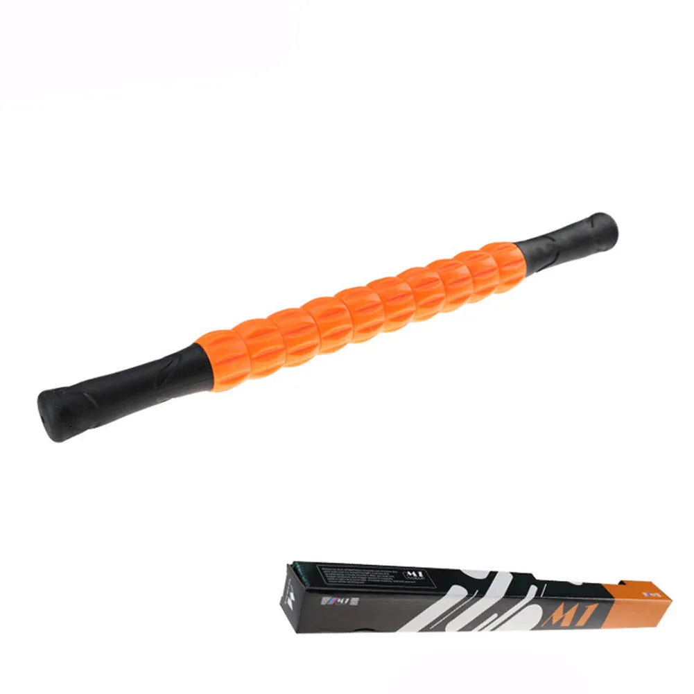 PVC massage stick 47x3.8cm in six colour options for muscle relief at home