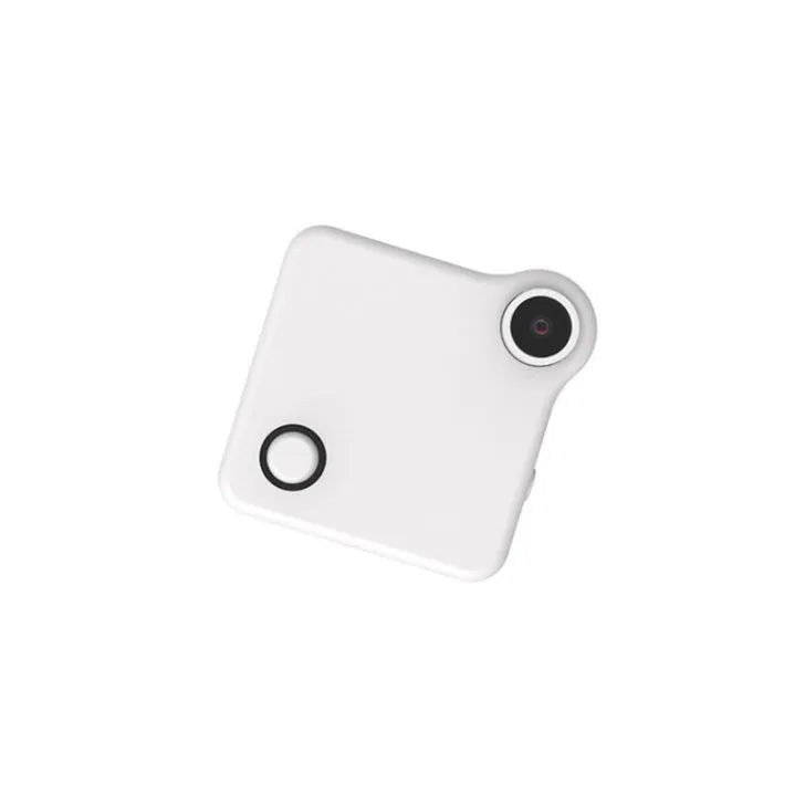 C1 CookyCam mini wireless WiFi body camera in black with clip and magnetic mount on fabric surface