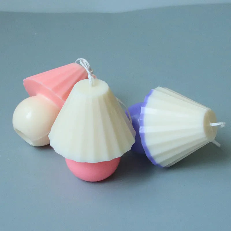 Transparent acrylic lamp table mould for making scented candles and handmade soaps