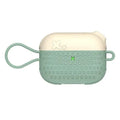 Silicone case for AirPods Pro in black, green, and white, compatible with Apple AirPods Pro charging case.