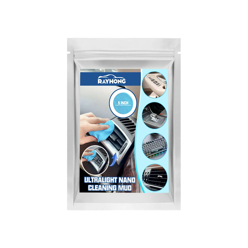 20g pack of beige car cleaning mud gel sheet for removing dust from interior gaps.