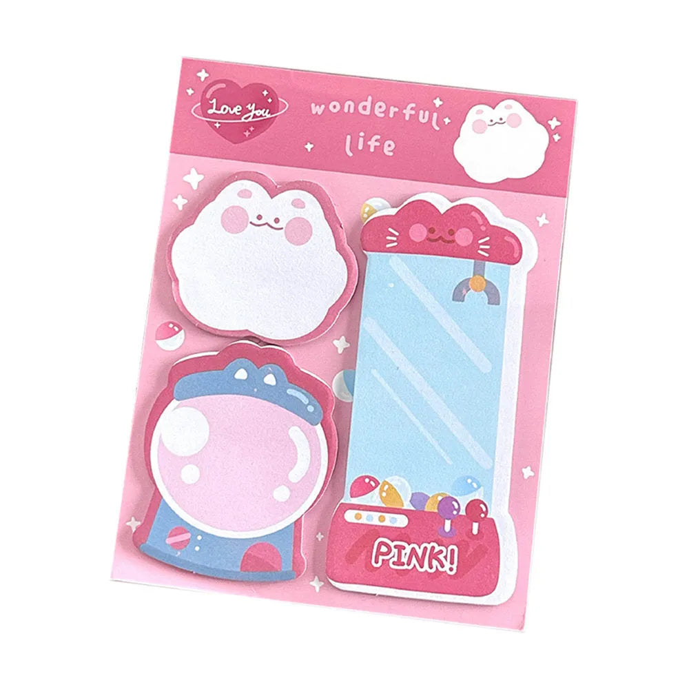 Cartoon combination sticky notes 60 pages special-shaped stickers 10x13cm paper notepad