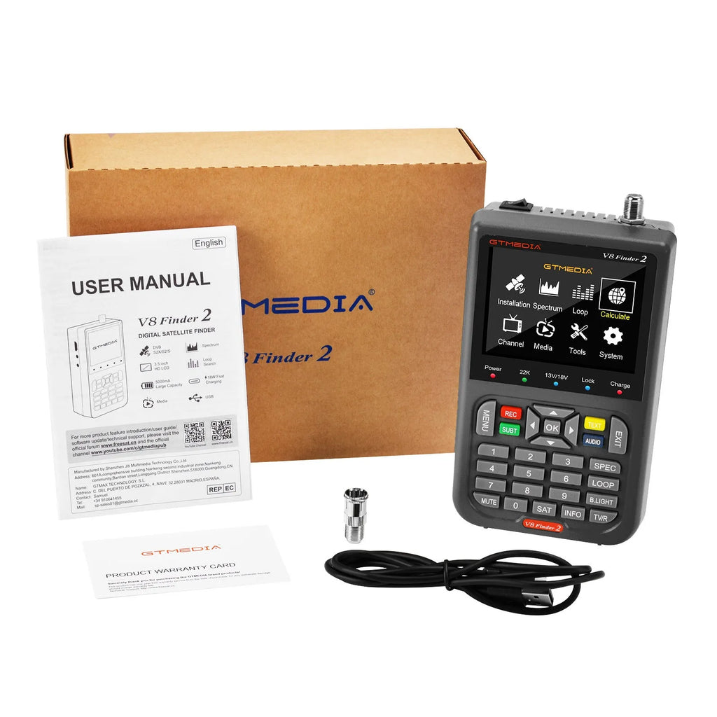 Plastic star searching instrument with 1920x1080 resolution and charging cable for astronomy
