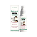 Pet oral spray 100ml bottle with honeysuckle and chrysanthemum extracts for dog and cat dental care