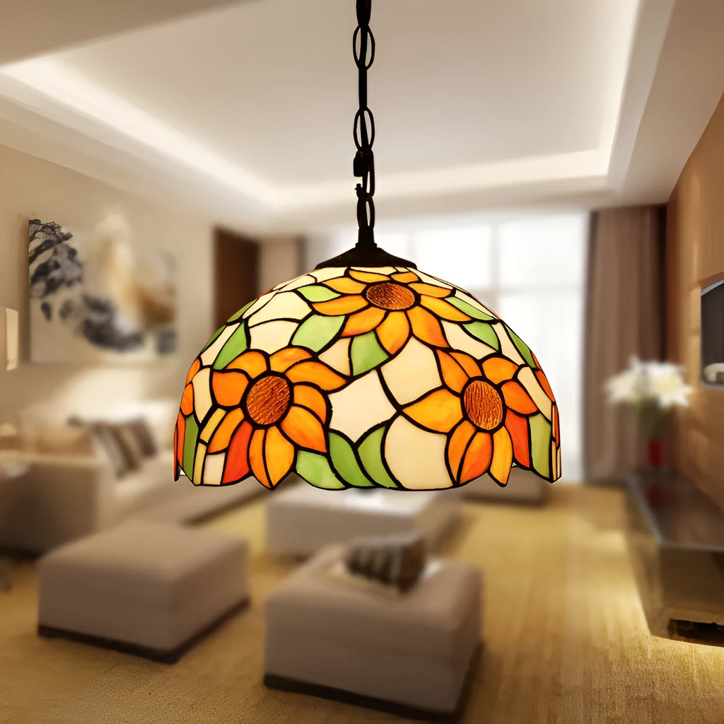European retro baroque style abstract chandelier with a coloured glaze finish.