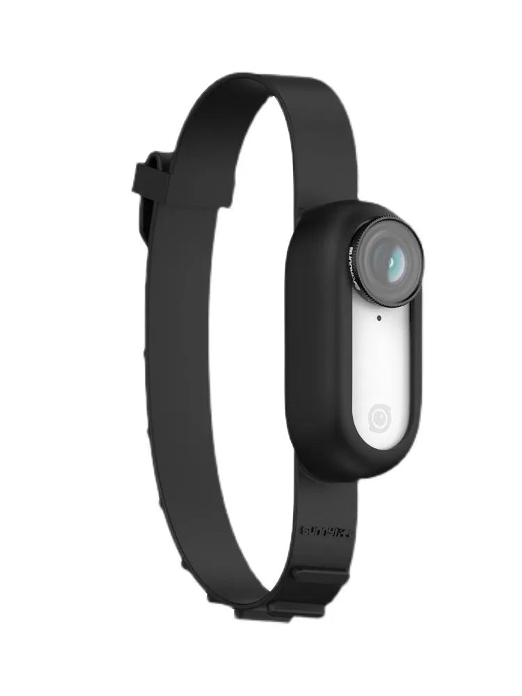 Black silicone collar camera for pets with wireless recording, USB charging, indoor outdoor use