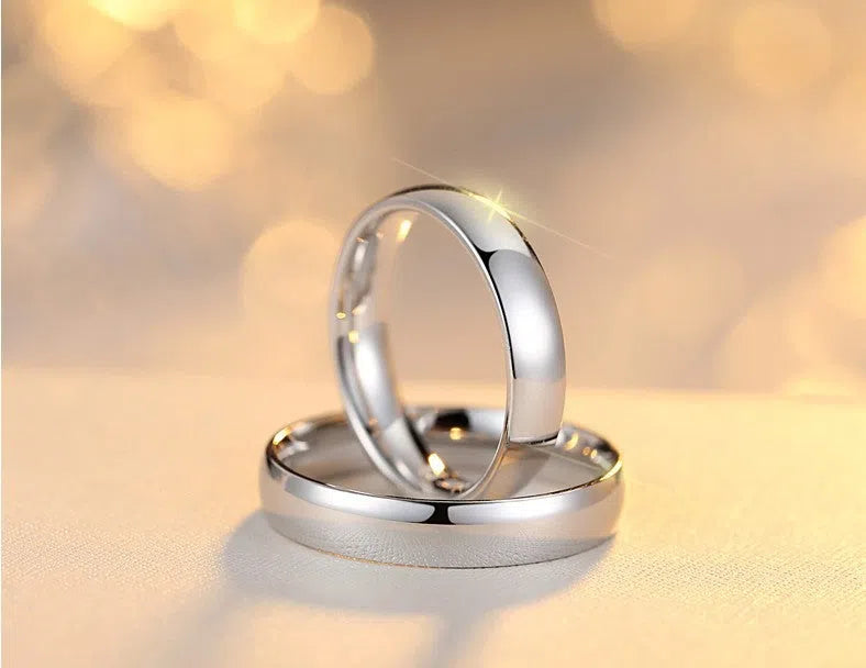 925 sterling silver ring with cow pattern design in silver colour for men couples