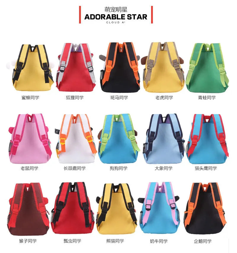 Children's schoolbag shoulder knapsack for nursery and primary school, boys and girls, 15 style options