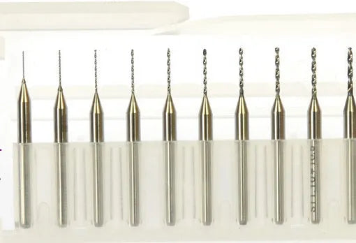 Set of imported tungsten carbide micro engraving bits for precision circuit board machining