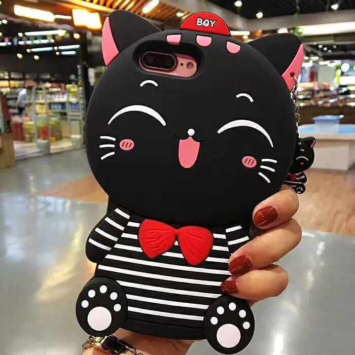 Soft silicone phone case showing edge protection design for Samsung and iPhone smartphones