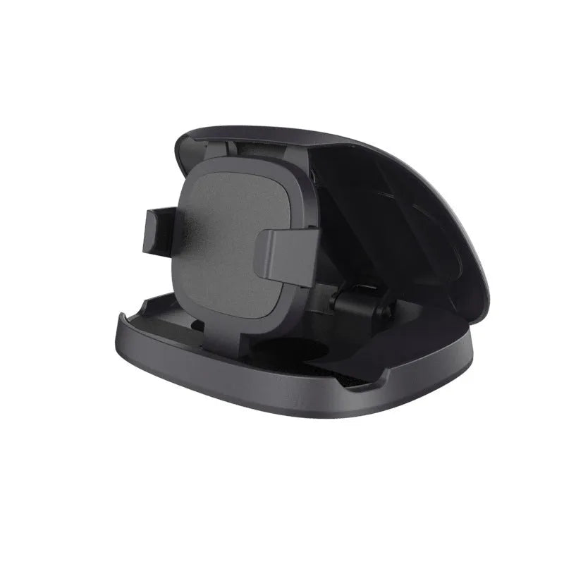 Black universal rotating suction cup car bracket for mobile phones and GPS devices