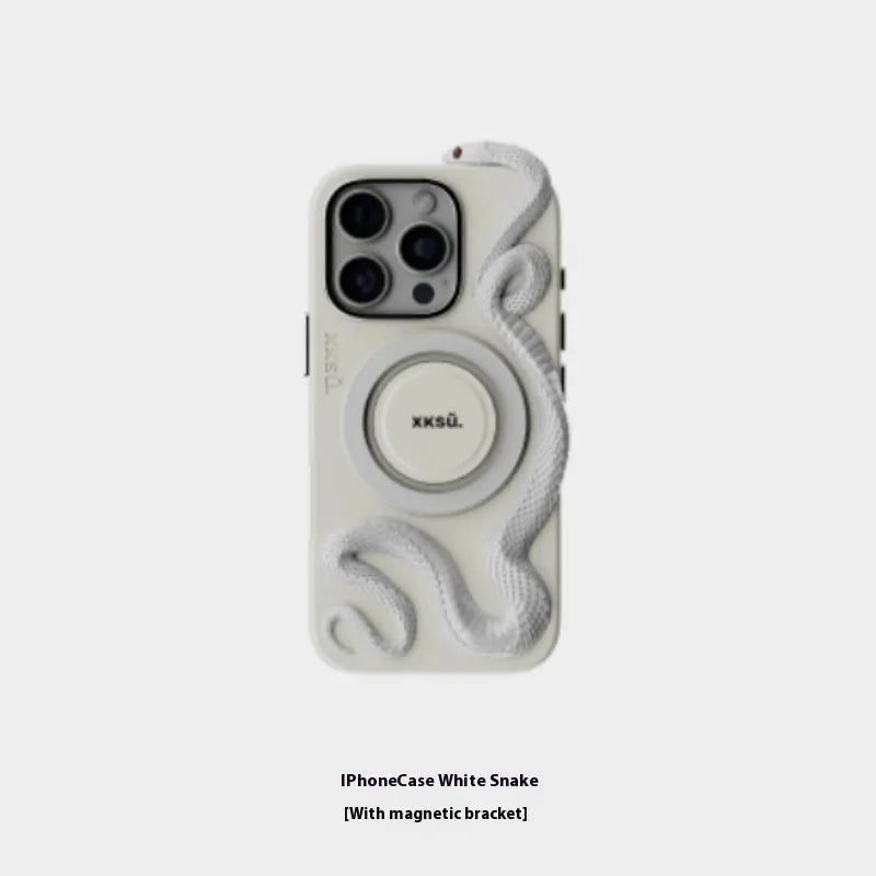 Leather iPhone case for 13 14 15 16 series in black pink or white colours