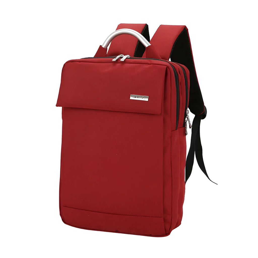 Nylon double shoulder business knapsack for 15 inch notebook PC with ID bag and mobile phone bag, available in four colours