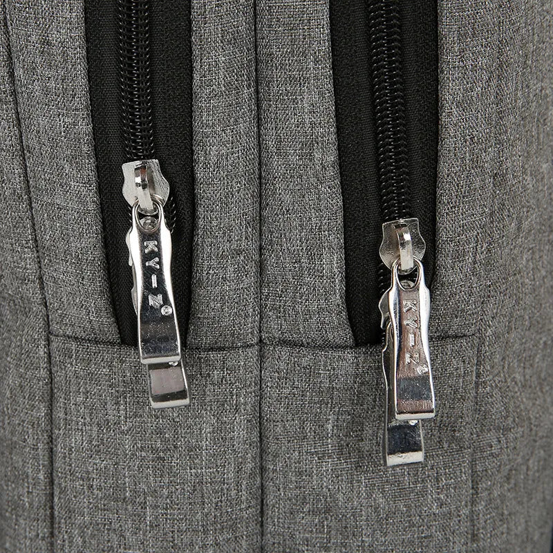 Nylon double shoulder business knapsack for 15 inch notebook PC with ID bag and mobile phone bag, available in four colours