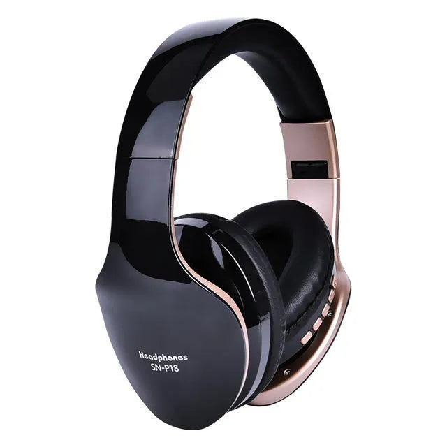 HobbyLane Bluetooth wireless headset with 40mm drivers in black, red, and white colour options