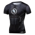 Men's quick-dry 3D lightning print short-sleeved T-shirt with round collar, available in sizes S to 2XL