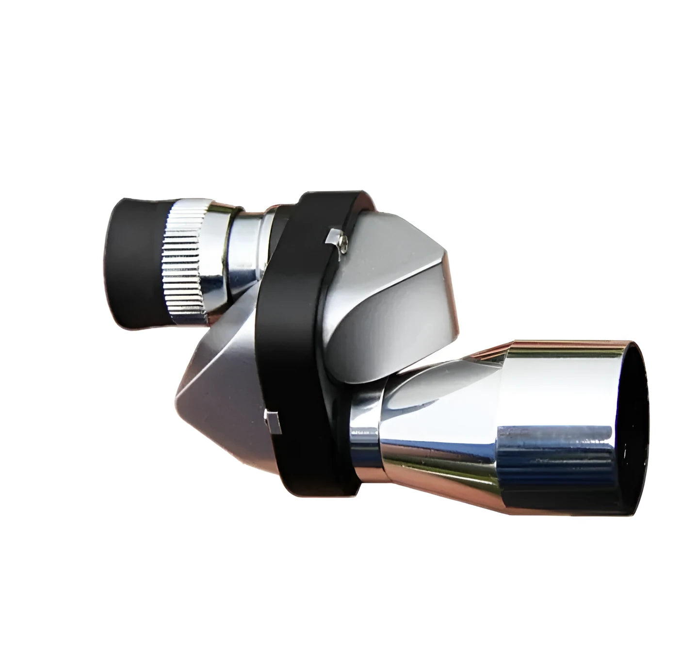Compact aluminium alloy monocular telescope with 8x20mm lens, folding eye cup, and included cleaning cloth.