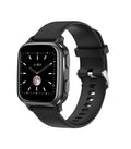 Aluminium alloy smart watch on wrist showing Bluetooth call and heart rate monitoring functions.