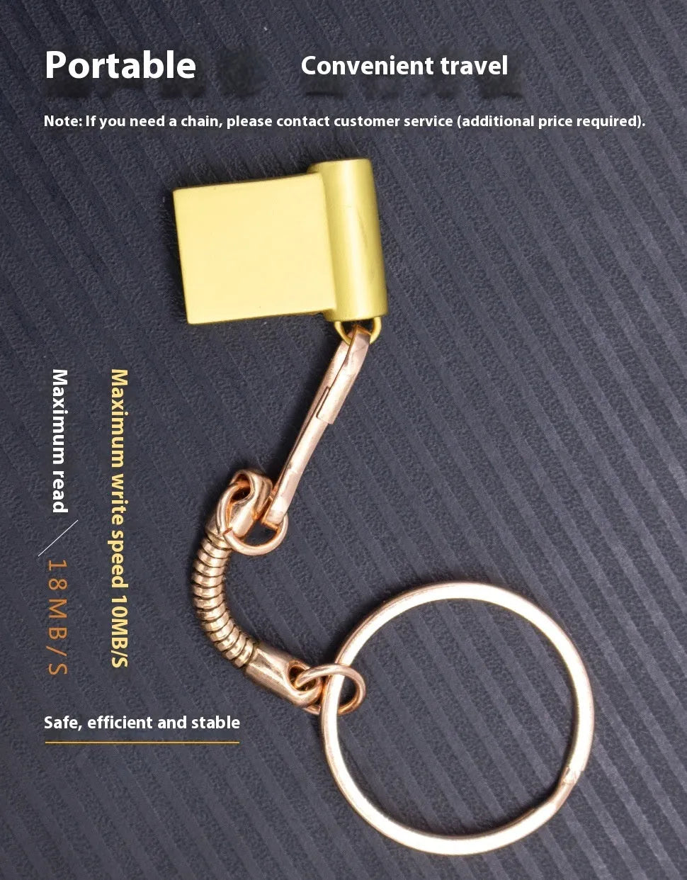 Mini metal USB flash drive, 18mm x 12.6mm x 4.7mm, 3g, USB 2.0, car metal plate design, Gold options