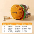 Cartoon hamburger design adjustable vest leash for dogs and cats with backpack
