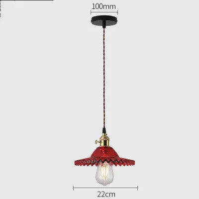 Nordic minimalist glass chandelier with copper body and black chassis, amber glass shade, adjustable height
