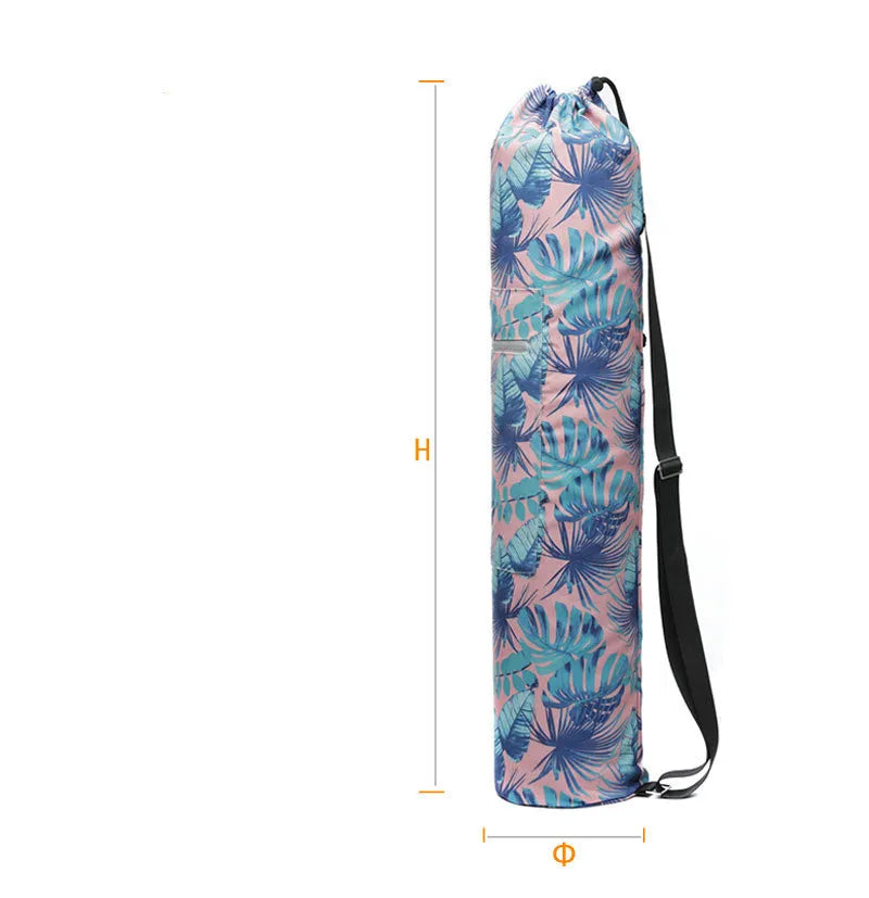 Canvas yoga bag shoulder bag for 6mm mat with shoulder strap available in eight colours