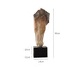 Abstract carved horse head desktop sculpture ornament in French retro style