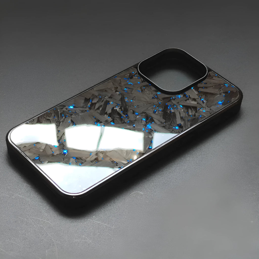 Carbon fiber phone case for iPhone 15 Pro Max, black colour, all-inclusive shockproof cover
